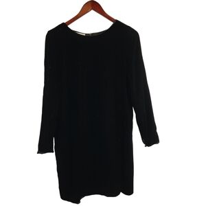 VTG Union Brooks Brothers Black Velvet Sheath Dress Sz 4 Old Money Evening Offic